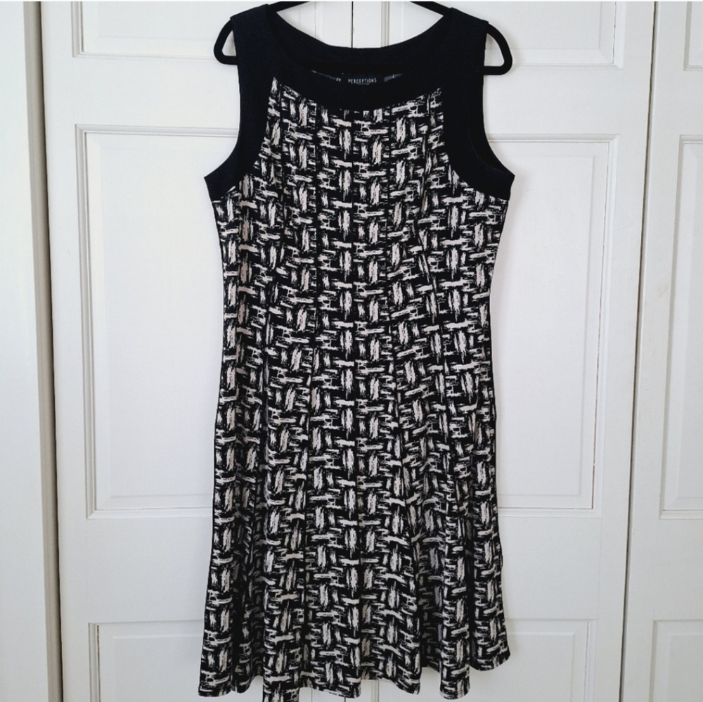 Perceptions sleeveless midi dress